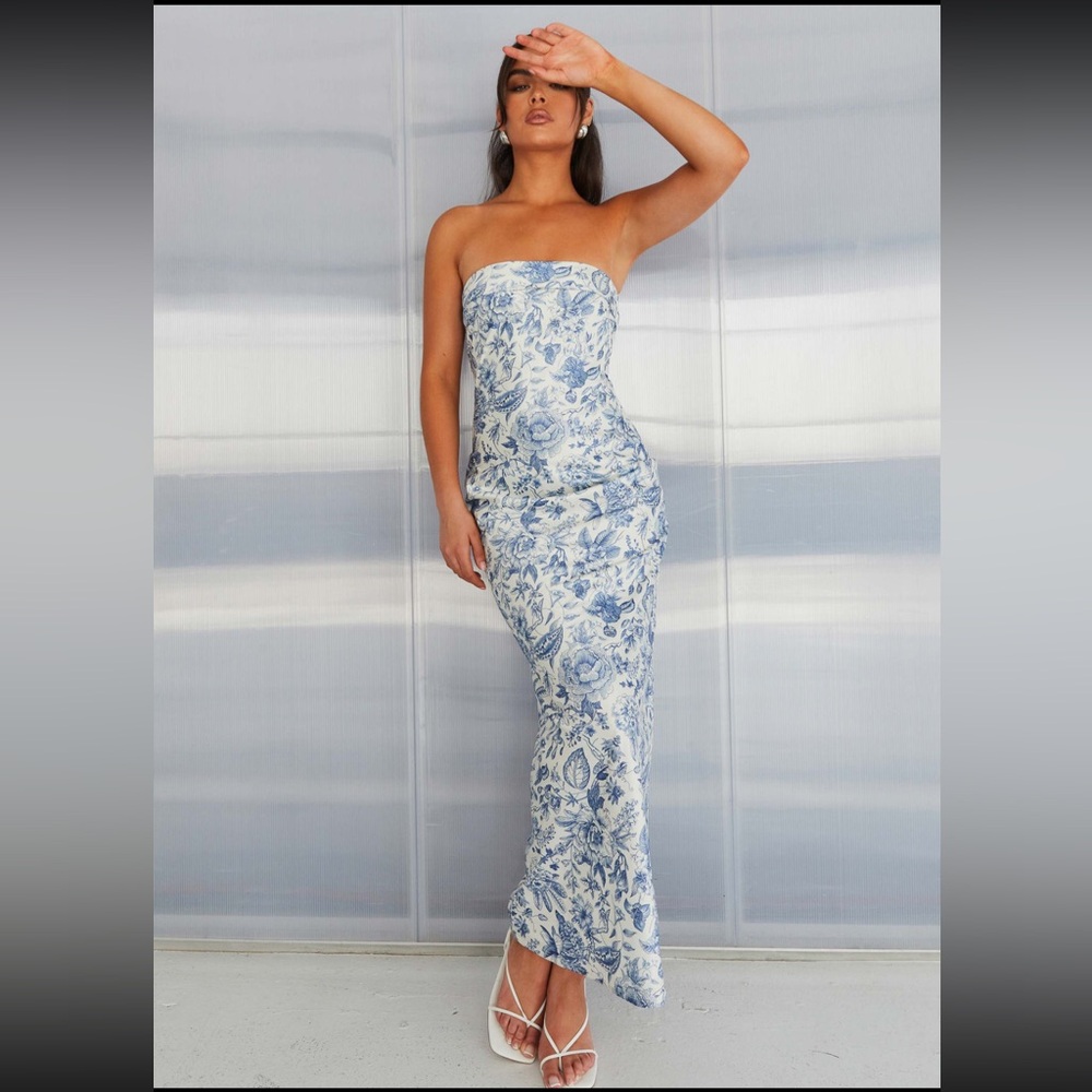 PEPPERMAYO Summer Lover Maxi Dress - Blue Paisley